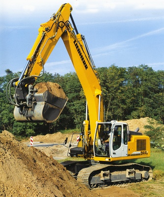 Foto de Excavadora sobre cadenas