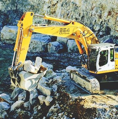 Foto de Excavadora sobre orugas