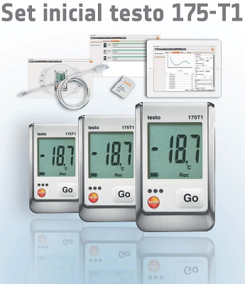 It dates logger for the temperature and humidity Testo 175-T1