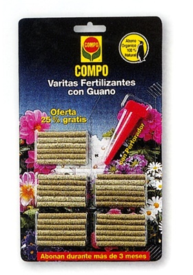 Foto de Varitas fertilizantes con guano