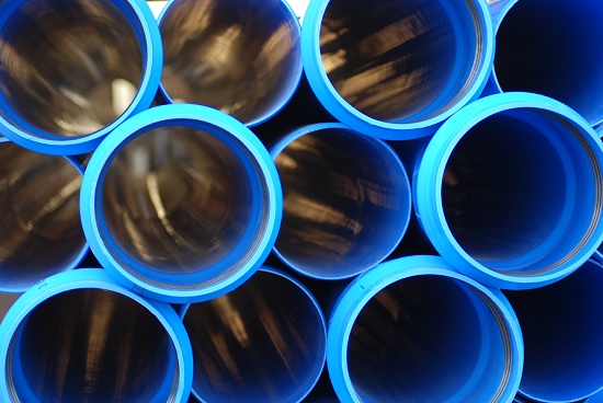 Picture of Pipe of PVC oriented
