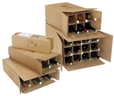 Cajas para botellas Rajapack - y - Cajas para