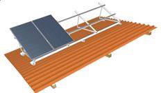 Picture of Mounting systems on roofs pitched on stilts