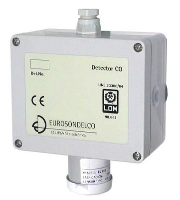 Detector de Monóxido de Carbono (CO) con base — Mundo extintor