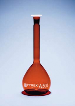 Picture of Class A amber volumetric flasks
