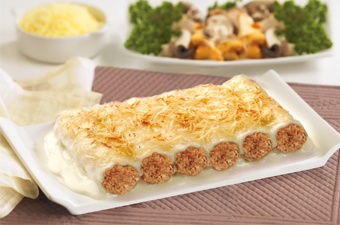 Foto de Canelones de carne con bechamel