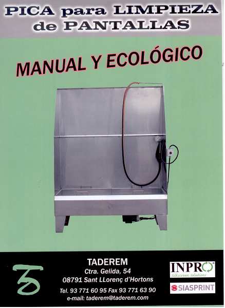 Pica manual de limpieza de pantallas