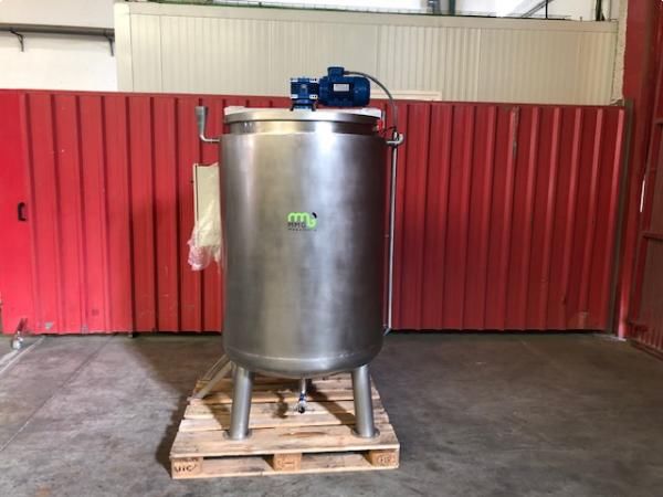 Cuece cremas 500 litros en acero inoxidable 316 con doble hélice marina NUEVO