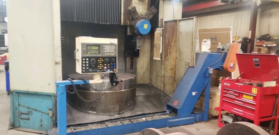 Torno de torreta vertical CNC