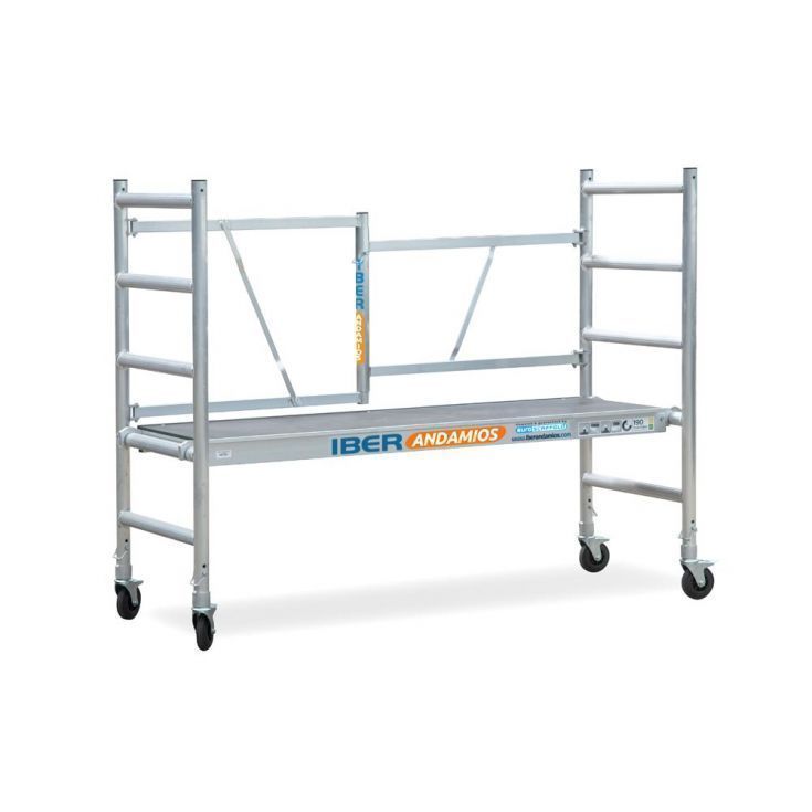 Andamio plegable en aluminio profesional IBERANDAMIOS altura de trabajo 5,70 m