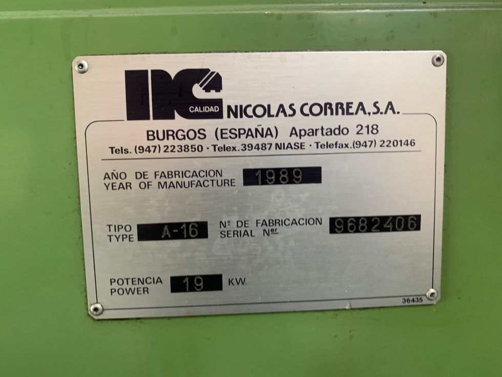 Correa A-16 CNC Bed Milling 1800 x 800 x 800 mm 5472 = Mach4metal