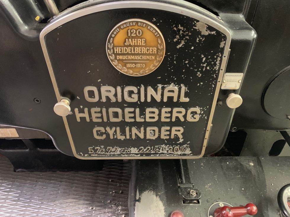 Heidelberg Cylinder SBG ( 57 x 77 cm )