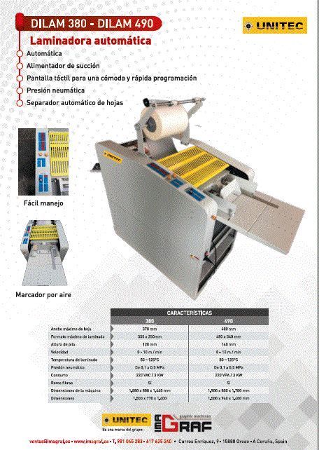 Laminadora autom�tica