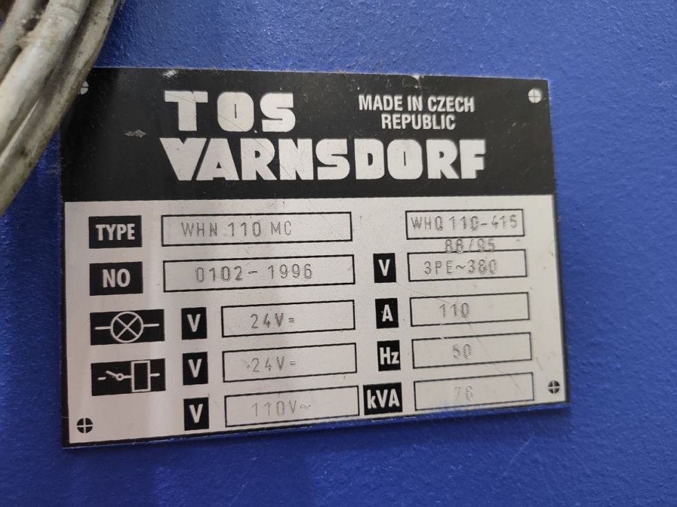 TOS WHN 110 MC 5 Axis CNC Boring mill 5321 = Mach4metal