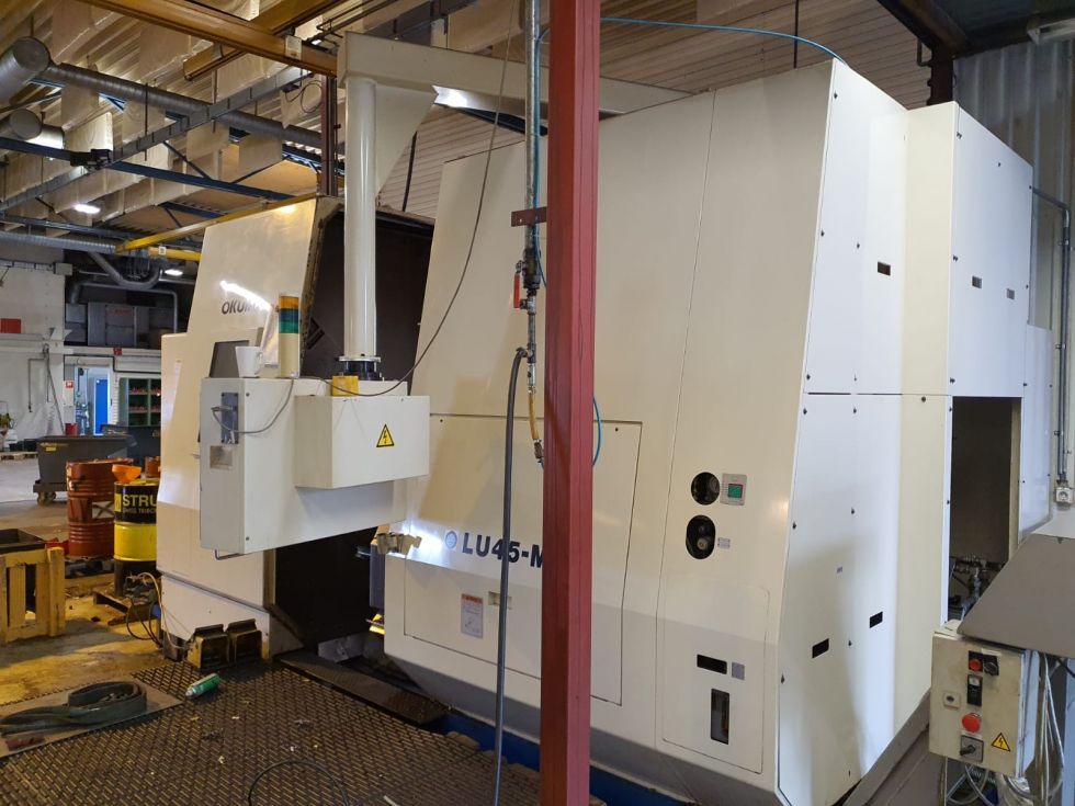 Okuma LU-45M CNC Lathe Ø 904 x 1000 mm C-Axis  5585 = Mach4metal