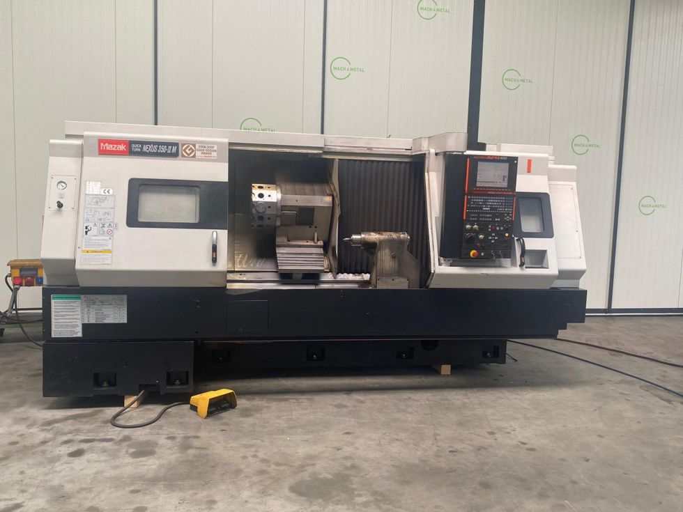 CNC turning lathe - MAZAK QTN 350 II – M with C-axis and Live tooling 6102 = Mach4metal