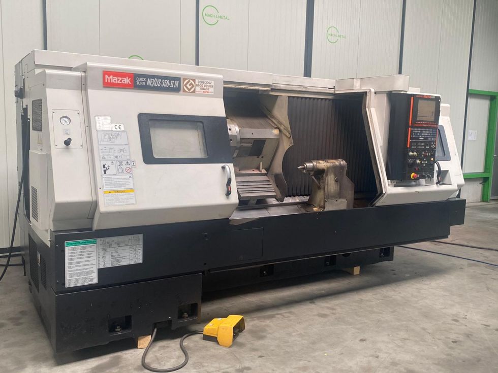 CNC turning lathe - MAZAK QTN 350 II – M with C-axis and Live tooling 6102 = Mach4metal