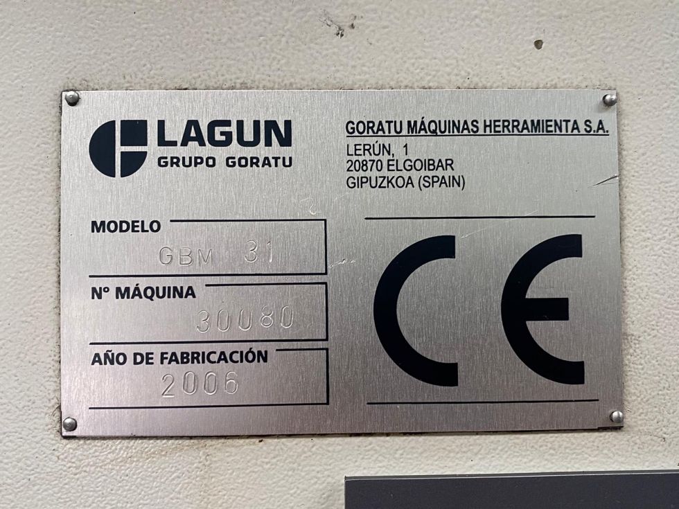 CNC bed milling machine - Lagun Goratu GBM 31 6115 = Mach4metal