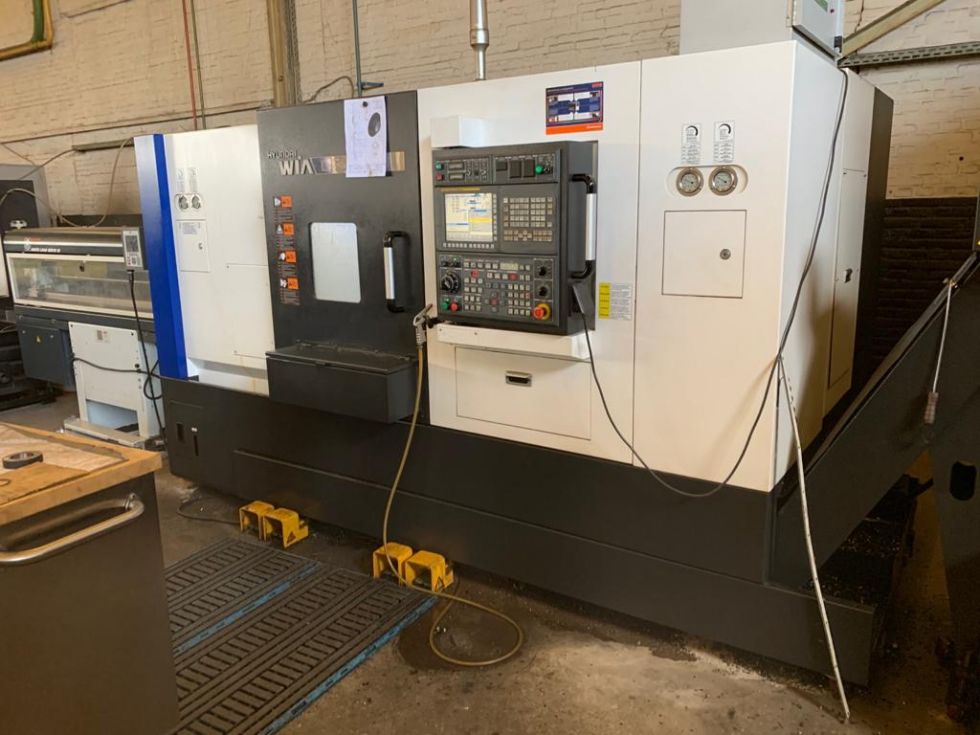 CNC turning lathe - HYUNDAI WIA L300 MSC Ø 480 x 600 mm Sub Spil & C-Axis 6113 = Mach4metal