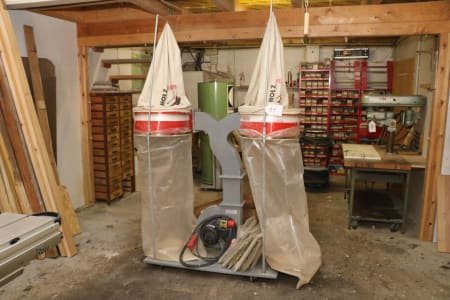 HOLZMANN ABS 3880 Mobile two-bag extraction system