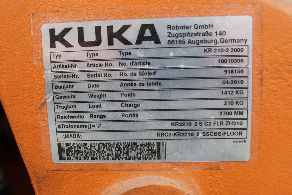 Robot kuka kr 210 reacondicionado + garantía 1 año