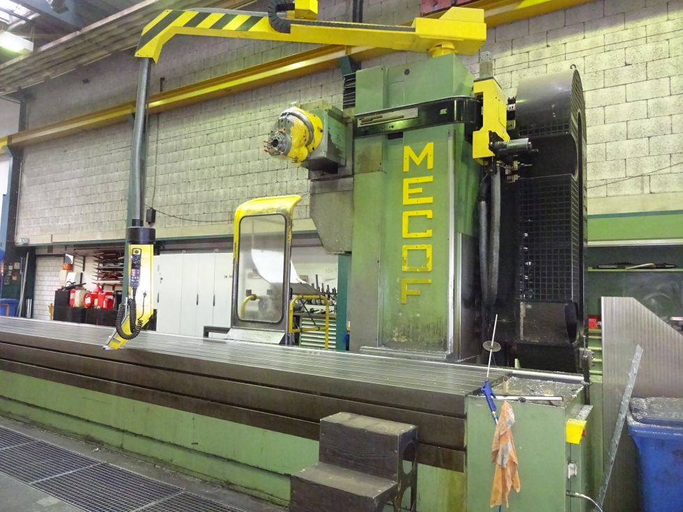 CNC bedmilling machine MECOF - CS 140 9300 x 1000 x 2100 mm ATC + Index head 6319 = Mach4metal