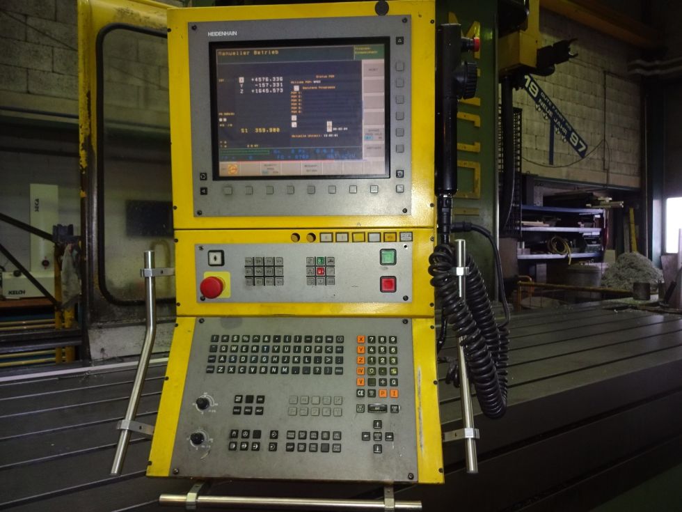 CNC bedmilling machine MECOF - CS 140 9300 x 1000 x 2100 mm ATC + Index head 6319 = Mach4metal