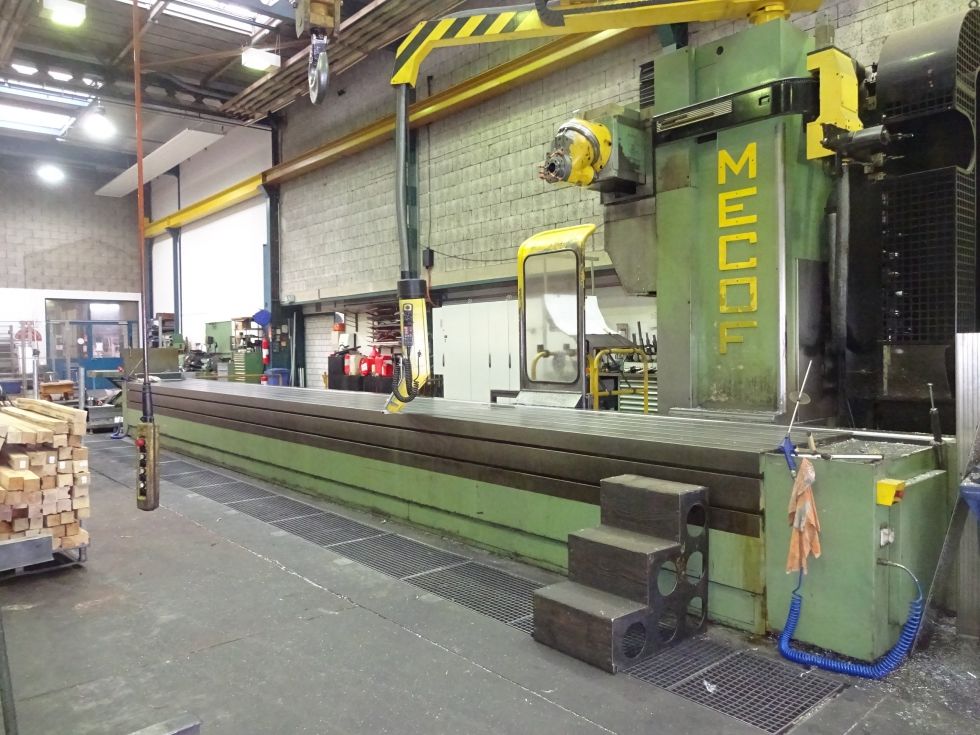 CNC bedmilling machine MECOF - CS 140 9300 x 1000 x 2100 mm ATC + Index head 6319 = Mach4metal