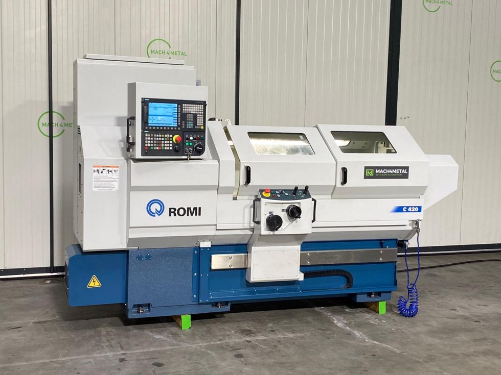 CNC turning lathe Romi - C420 Teach-in Cycle lathe Ø 420 x 1000 mm 6311 = Mach4metal