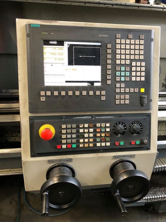 C-axis FAT - TUR 630 A Teach-in Cycle lathe Ø 630 x 2000 x Bore 140 mm 6335 = Mach4metal