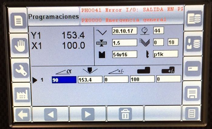 Plegadora hydraulica CNC