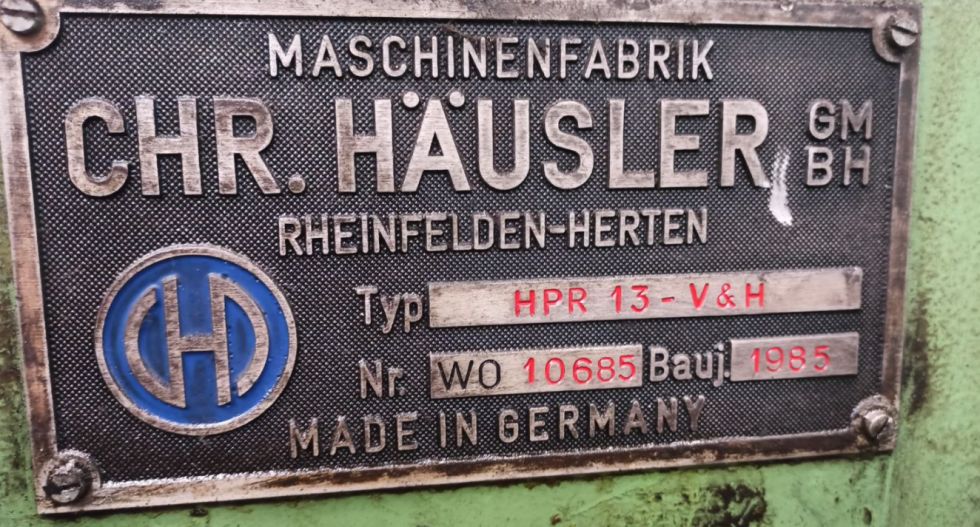 HAEUSLER - HPR 13 V+H Horizontal + Vertical profile section bender 6413 = Mach4metal Horizontal and