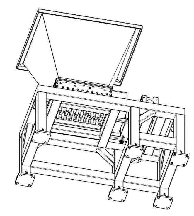 Trituradora de Plásticos. Solo Planos de manufactura + Manual de ensamble.