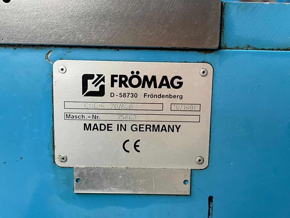 Slotting Keyseating machine Fromag - CNC - E 70 / 600 CNC 6446 = Mach4metal