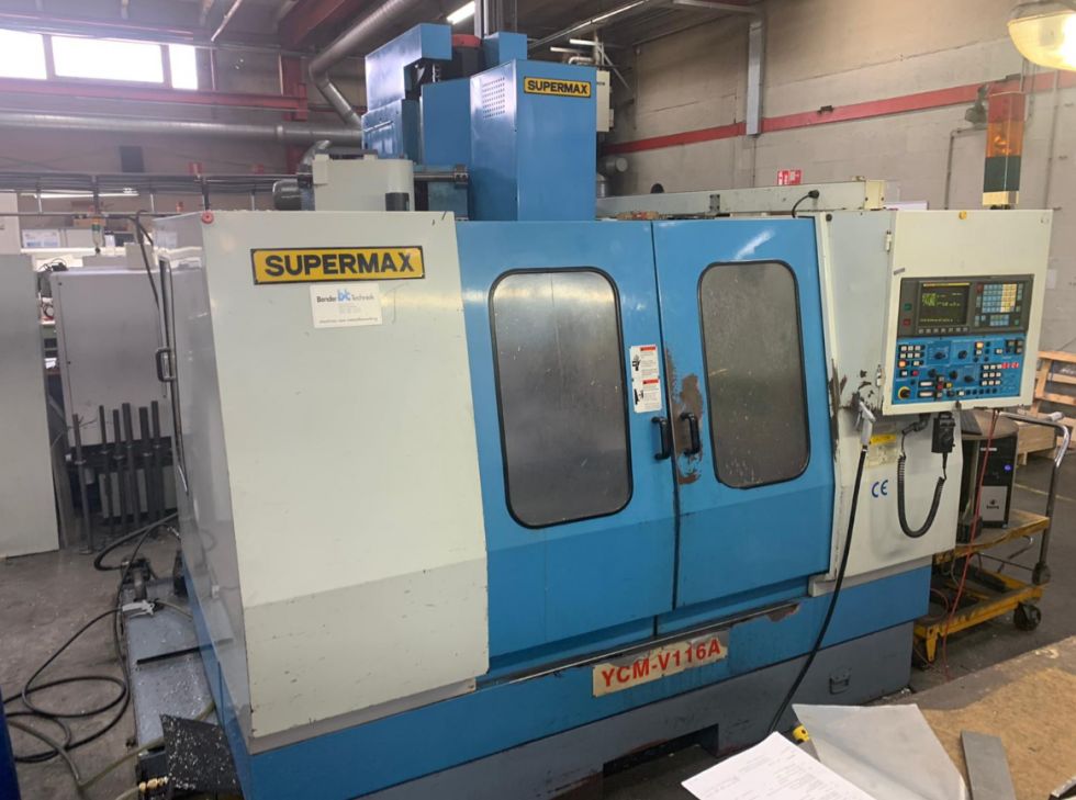 3-axis machining centre YCM Supermax - V-116A VMC 1100 x 600 x 630 mm 6496 = Mach4metal