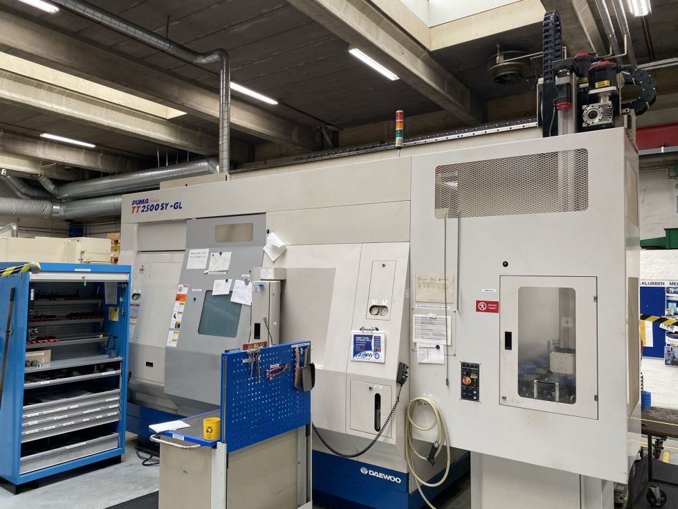 CNC turning lathe DOOSAN - TT 2500 SY C + Y Axis and Sub spil 6516 = Mach4metal