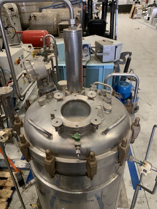 Skid bioreactor lsl biolafitte acero inoxidable 200 litros con camisa de segunda mano