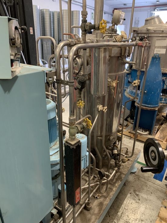 Skid bioreactor lsl biolafitte acero inoxidable 200 litros con camisa de segunda mano