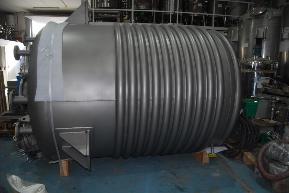 Reactor acero inoxidable 316 5.000 litros nuevo con media caña