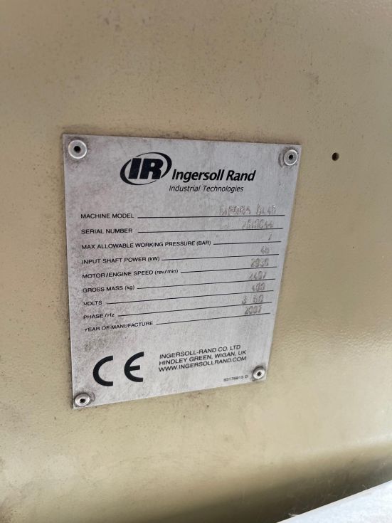 Compresor ingersoll rand sierra sl45 de segunda mano