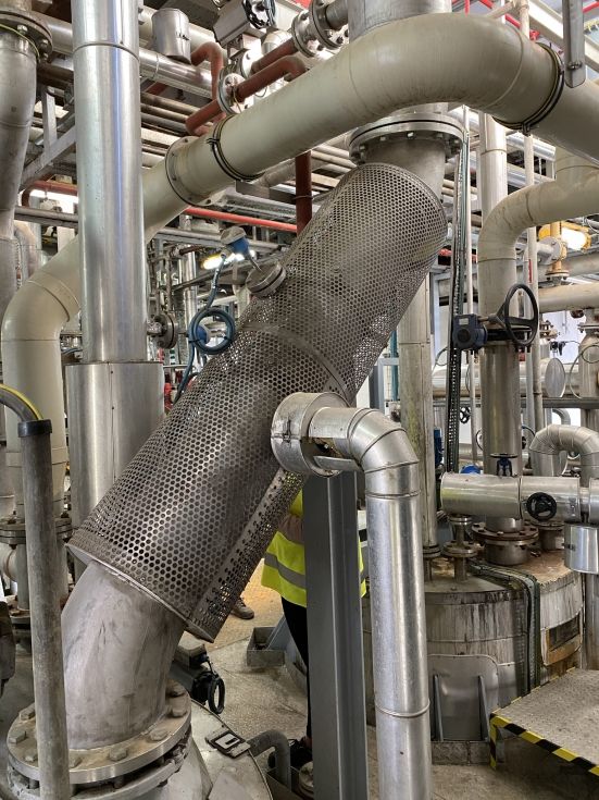 Condensador de gases industrias aja acero inoxidable de segunda mano