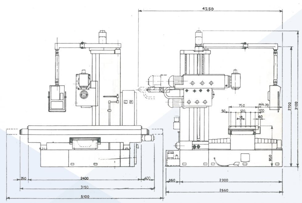 CNC bedmilling machine FIL - FAL 200 2000 x 750 x 1000 mm 6846 = Mach4metal