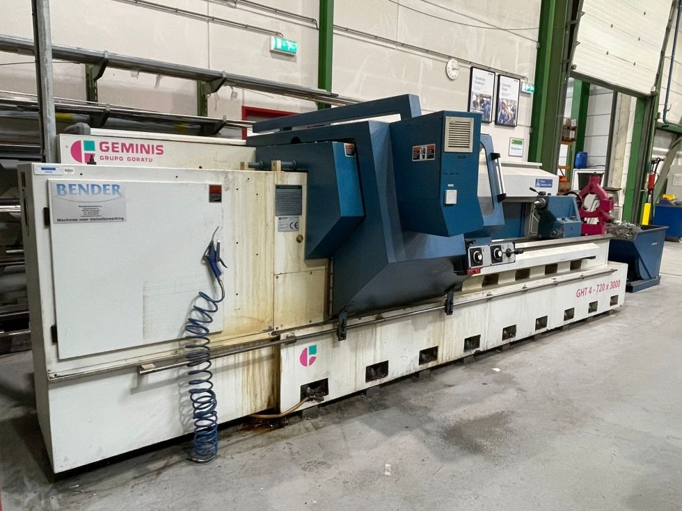 CNC turning lathe GEMINIS - GHT-4 x 3000 Ø 720 x 3000 mm = 6839 Mach4metal