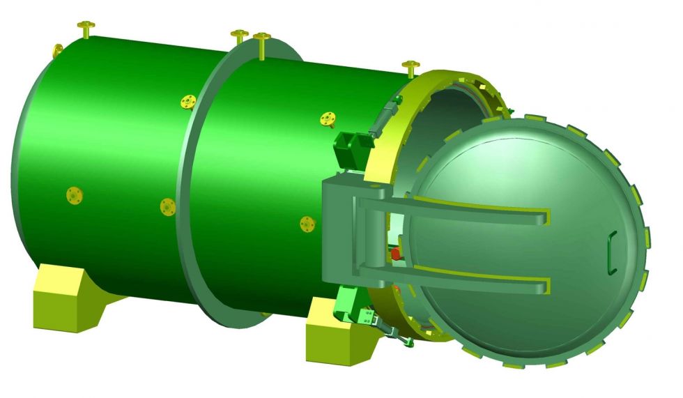 Autoclave. Planos completos, proceso y materiales para fabricación.