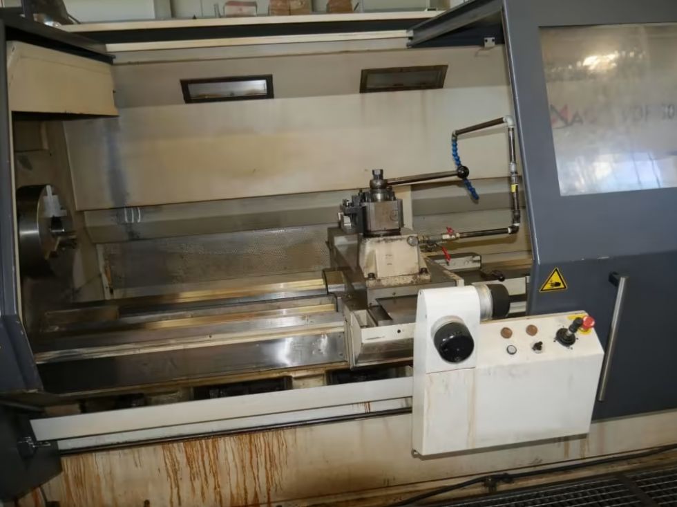 VDF BOEHRINGER - DUS 800 Ti CNC turning lathe Ø 820 x 3000 x 128 bore 6910 = Mach4metal