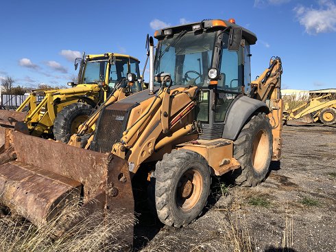 Retro excavadora CASE 580SR, 2004