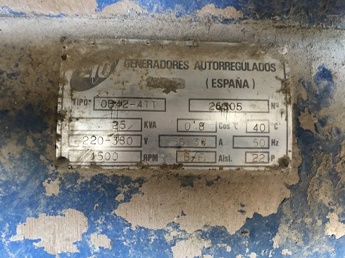 generador 25kwas sobre carro de transporte