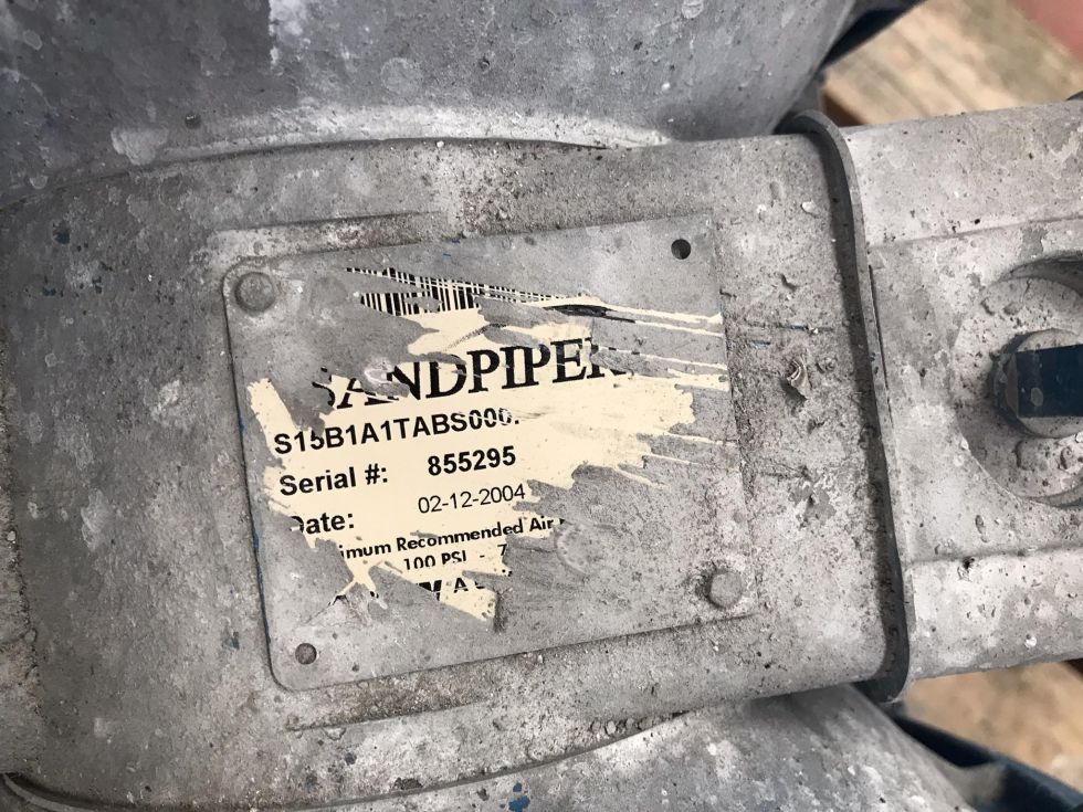 Bomba de doble diafragma operada por aire aodd sandpiper s15 b1a1tabs000 de segunda mano