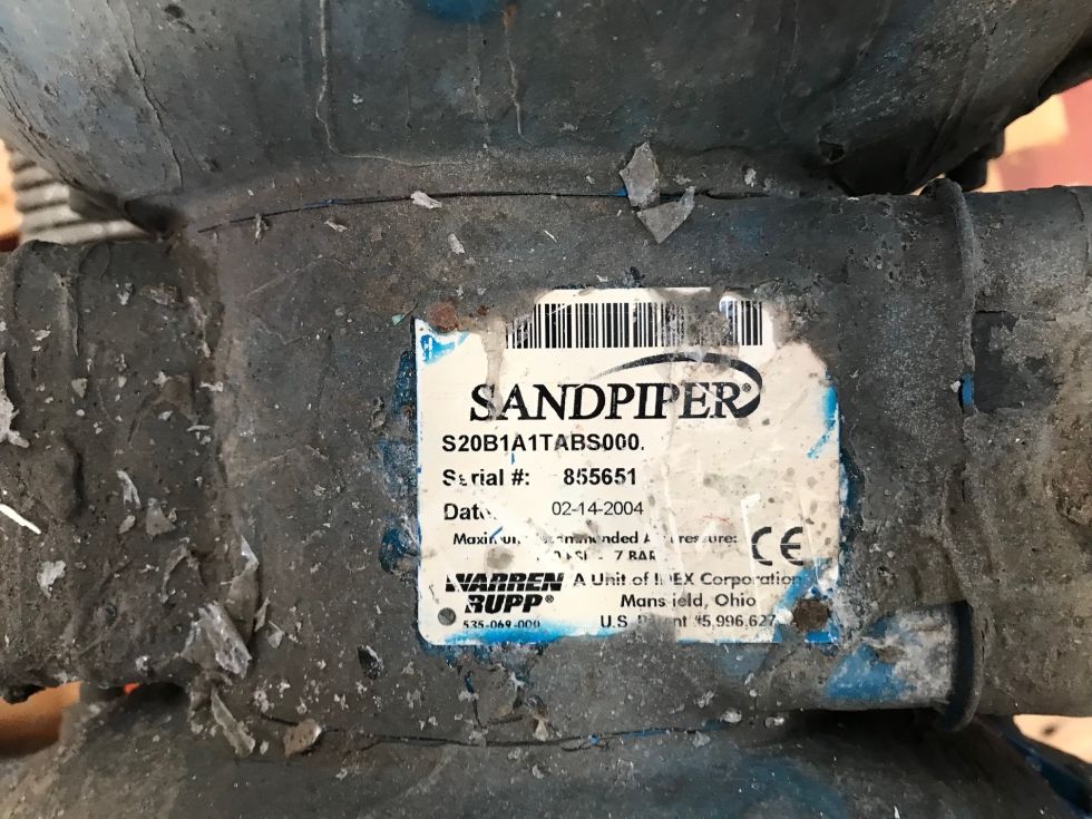 Bomba de doble diafragma operada por aire aodd sandpiper s20 b1a1tabs000 con filtro gaf acero inoxid