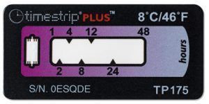 100 Etiquetas temperatura TIME STRIP